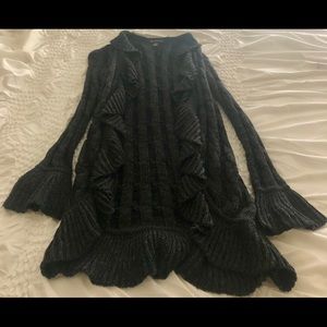 Gray INC cardigan with flowy sleeves. Size medium.